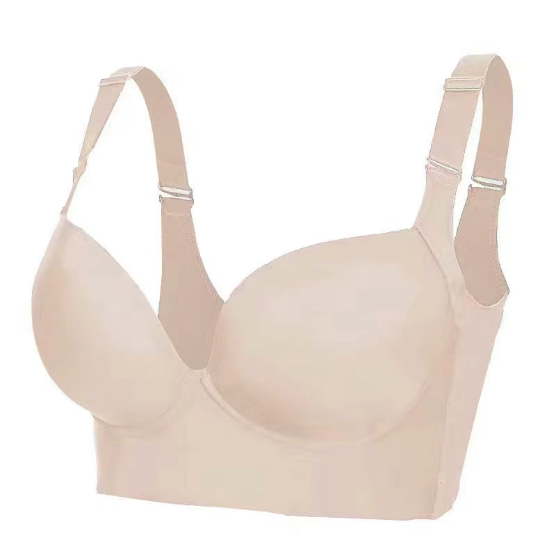 Wholesale Drop Shipping Breast Lift Invisible Anti-Slip Front Hook Strapless Wireless Bra Push up Strapless Front Buckle