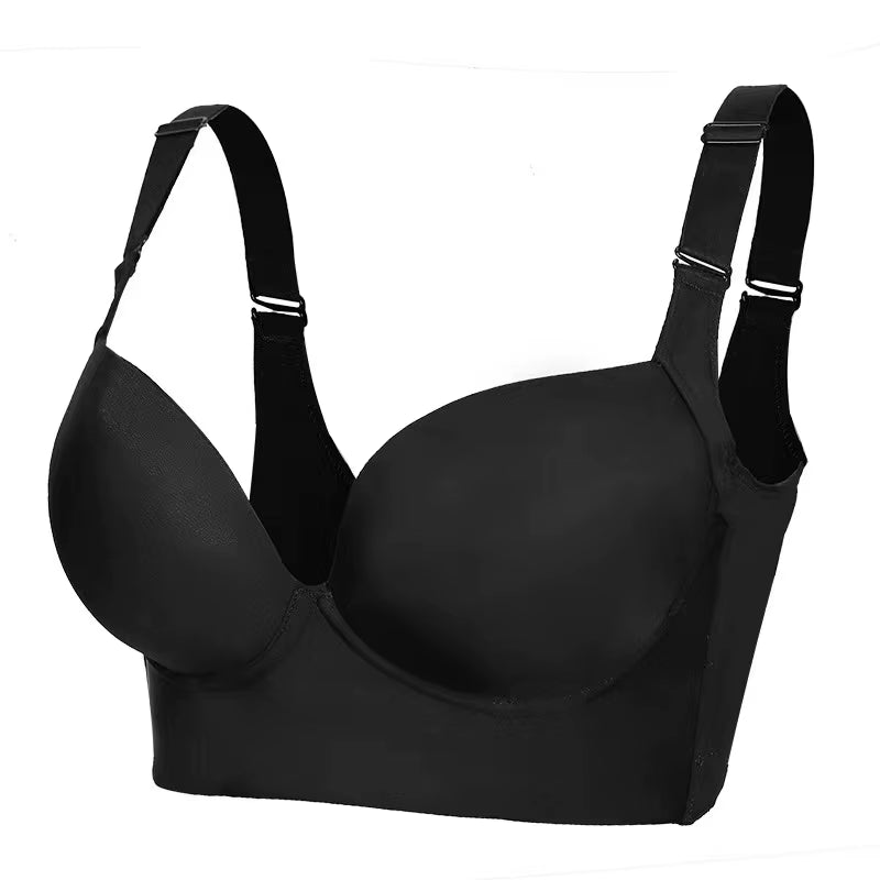 Wholesale Drop Shipping Breast Lift Invisible Anti-Slip Front Hook Strapless Wireless Bra Push up Strapless Front Buckle